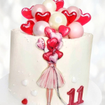 Торт шары для девочки на 11 лет TSHD0013942 фото и оформление торта