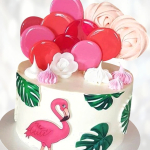 Торт кремовый розовый фламинго TKRF013949 фото и оформление торта