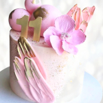 Торт розовые крылья TRK00013953 фото и оформление торта