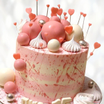 Торт шарики и сердца TSHS013957 фото и оформление торта