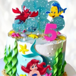 Торт Русалочка на пять лет TRPL013958 фото и оформление торта