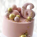 Торт шарики на шесть лет TSHS013962 фото и оформление торта