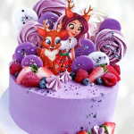 Торт Энчантималс и ягоды TEYA0013969 фото и оформление торта