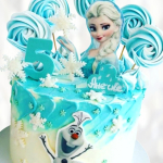 Торт принцесса Эльза на 5 лет TPE5013980 фото и оформление торта