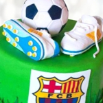 Торт футбольный клуб Барселона TFKB013984 фото и оформление торта