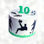 Торт футболисты на поле TFP0013986 фото и оформление торта