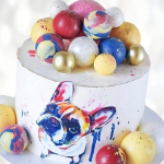 Торт верный пес и шарики TVPS013999 фото и оформление торта