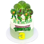 Торт с Черепашками Ниндзя на 3 года №2682