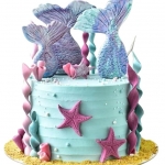 Торт с хвостом русалки №1898