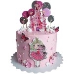 Торт с принцессой с единорожкой №2721