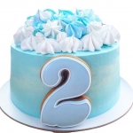 Торт с пряничной двойкой №2538