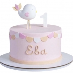 Торт с птичкой на годик №2480