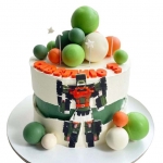 Торт с роботом-трансформером на 3 года №2337