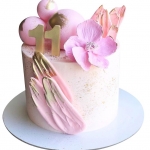 Торт с розовыми крыльями №2263