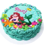Торт с Русалочкой круглый №341