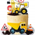 Торт с самосвалом и трактором №2313