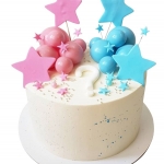 Торт с шарами и звездами №1694