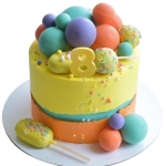 Торт с шариками на 8 лет №2330
