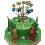 Торт с Симбой и Королем Львом на 1 годик №525