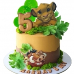 Торт с Симбой на 5 лет №2359