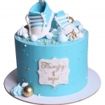 Торт Синий торт на годик №2028