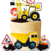 Торт с самосвалом и трактором №2313