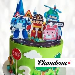 Торт спасатели Робокары TSR0013902 фото и оформление торта