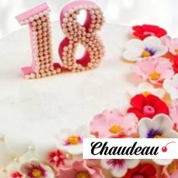 Торт цветы на восемнадцатилетие TCV0013907 фото и оформление торта