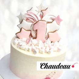 Торт единица на один годик TEOG013908 фото и оформление торта