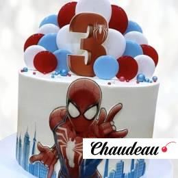 Торт Spider-Man с топперами TST0013912 фото и оформление торта