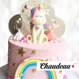 Торт радужный единорог TRE00013923 фото и оформление торта