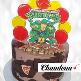 Торт Черепашки Ниндзя с именем TCHN0013924 фото и оформление торта