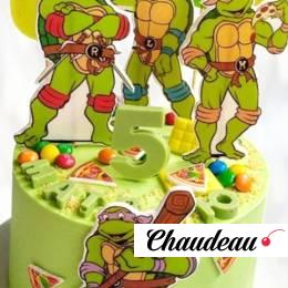 Торт Черепашки-ниндзя с яркой карамелью TCHY013926 фото и оформление торта