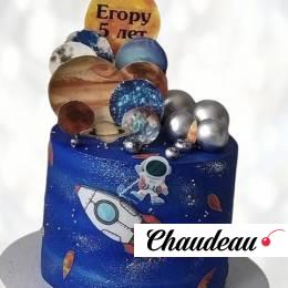 Торт космонавт и ракета TKR0013928 фото и оформление торта