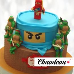 Торт Черепашки Ниндзя Лего TCHN0013929 фото и оформление торта