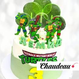 Торт Черепашки Ниндзя на 3 года TCHN0013930 фото и оформление торта