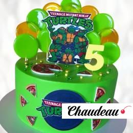 Торт Черепашки Ниндзя на 5 лет TCHN0013935 фото и оформление торта