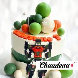 Торт робот трансформер на 3 года TRT3013939 фото и оформление торта