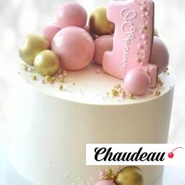 Торт шары и единица TSHE013955 фото и оформление торта