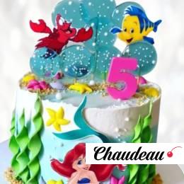 Торт Русалочка на пять лет TRPL013958 фото и оформление торта