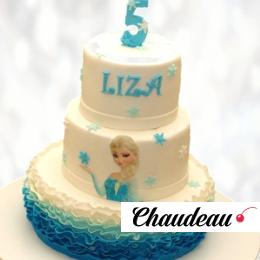 Торт королева Эльза TKE0013981 фото и оформление торта