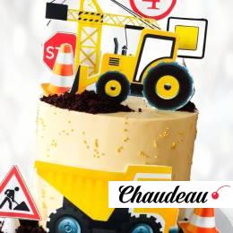 Торт строительный самосвал и трактор TSST013982 фото и оформление торта