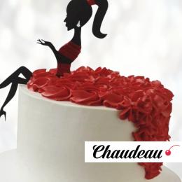 Торт леди в красном платье TLKP013988 фото и оформление торта