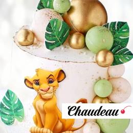 Торт Симба в джунглях с шарами TSDS013995 фото и оформление торта