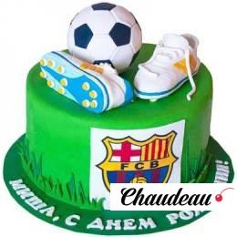 Торт с эмблемой Барселоны №56