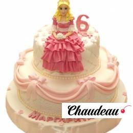 Торт с принцессой для девочки 6 лет №672