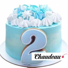 Торт с пряничной двойкой №2538