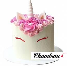 Торт с рогом и ушками единорога №2411