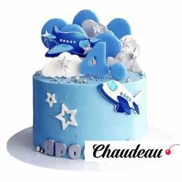 Торт с самолетом на 4 года №2778