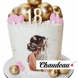 Торт с шариками для девушки на 18 лет №2235